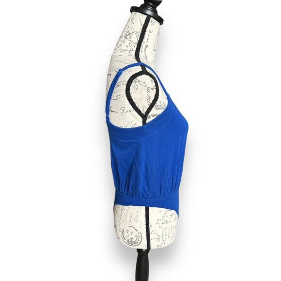Intimately Free People Marissa Bodysuit Ribbed Sleeveless Square Neck XS Blue - Picture 2 of 6